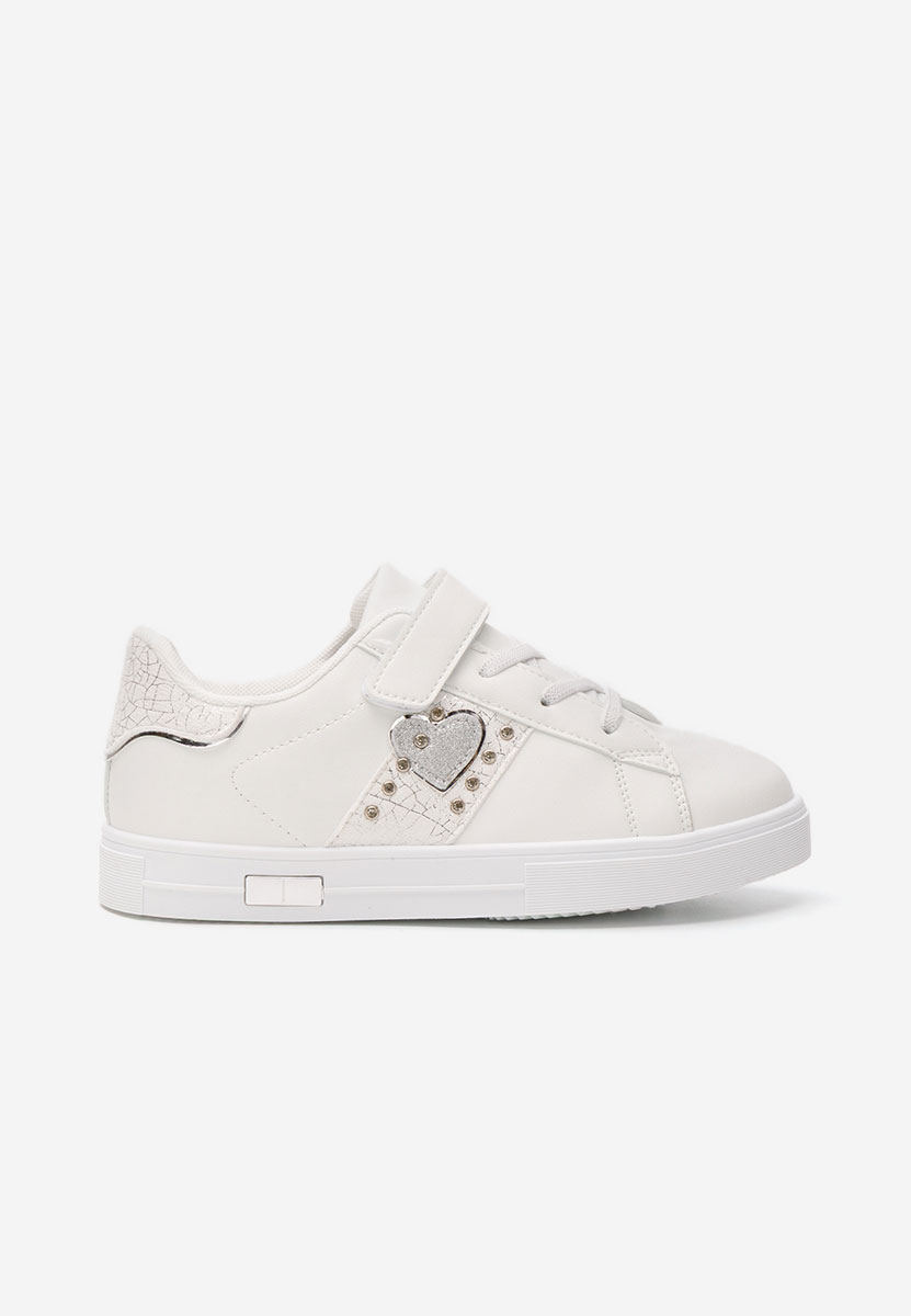 Baskets pour filles blancs Heart