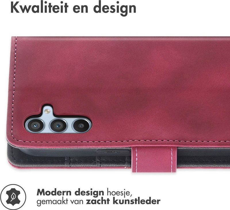 imoshion - Bookcase met Koord - Rood - Voor Samsung Galaxy A54 (5G)