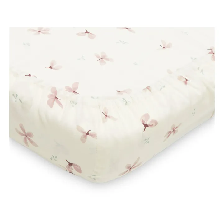 Cam Cam Housse de matelas à langer Windflower en coton bio | Crème