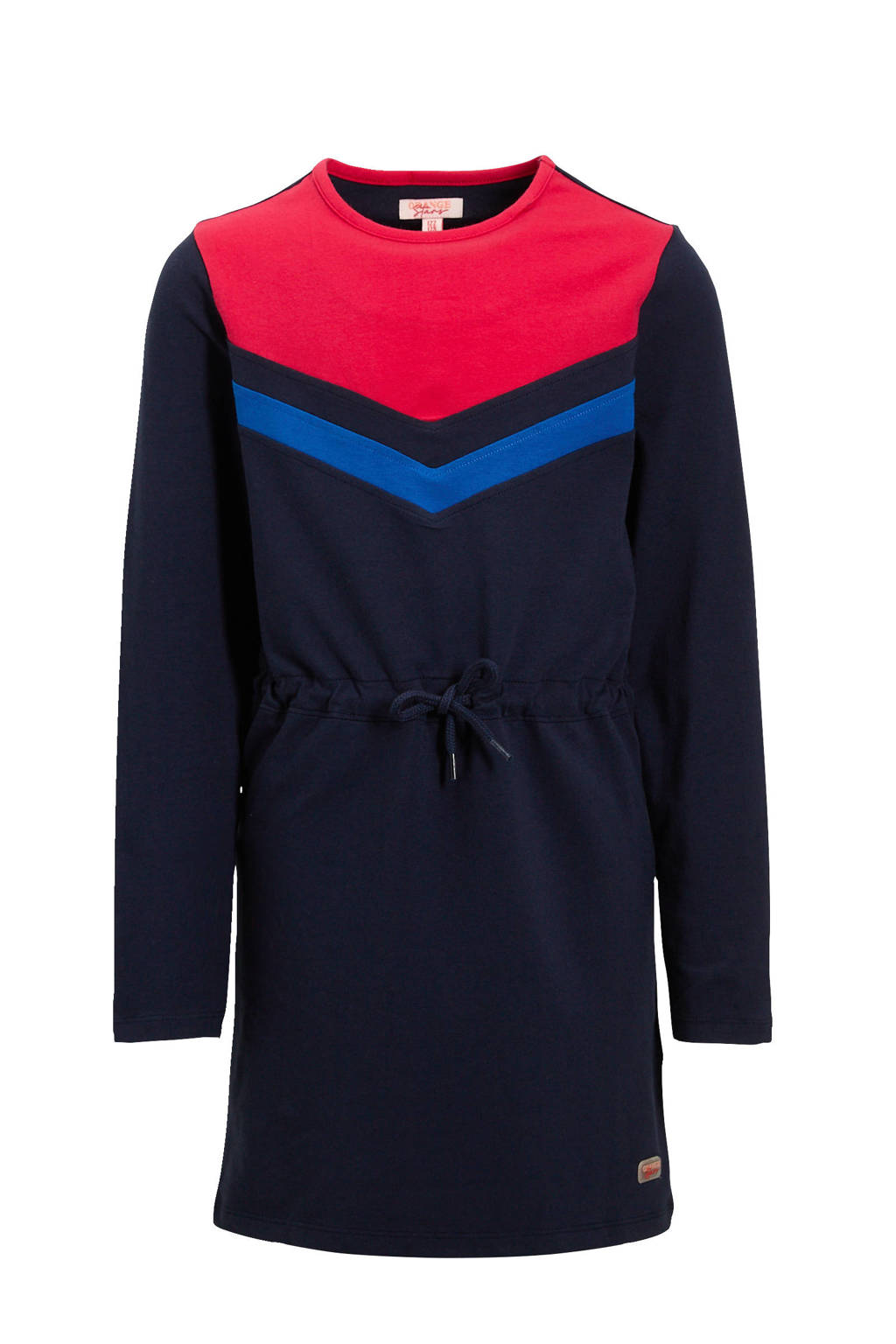 Orange Stars A-lijn jurk Rhodé colourblock blauw