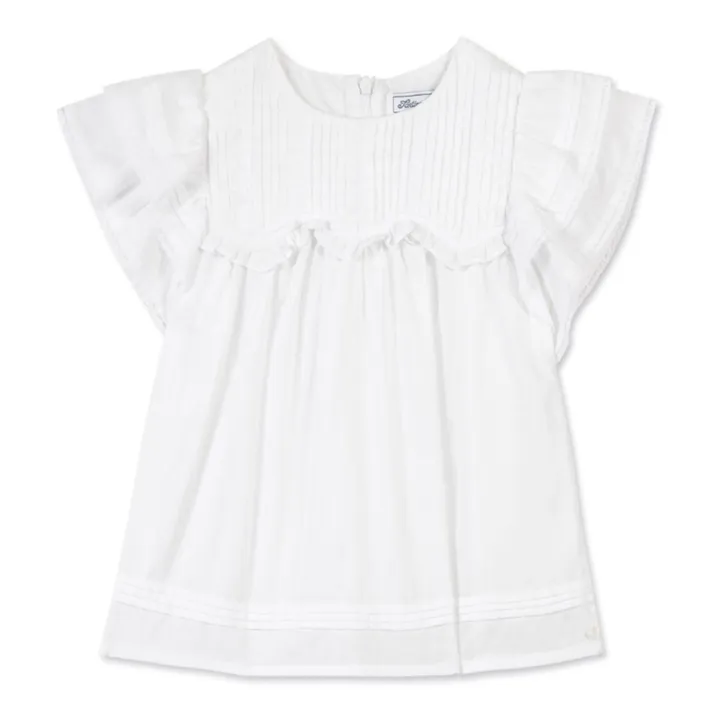 Tartine et Chocolat Blouse Fleur d'Hibiscus | Blanc