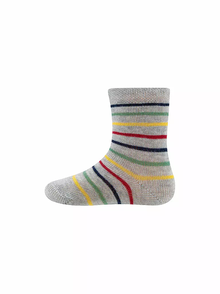 EWERS Baby Socken 2er Pkg grau mele hellgrau