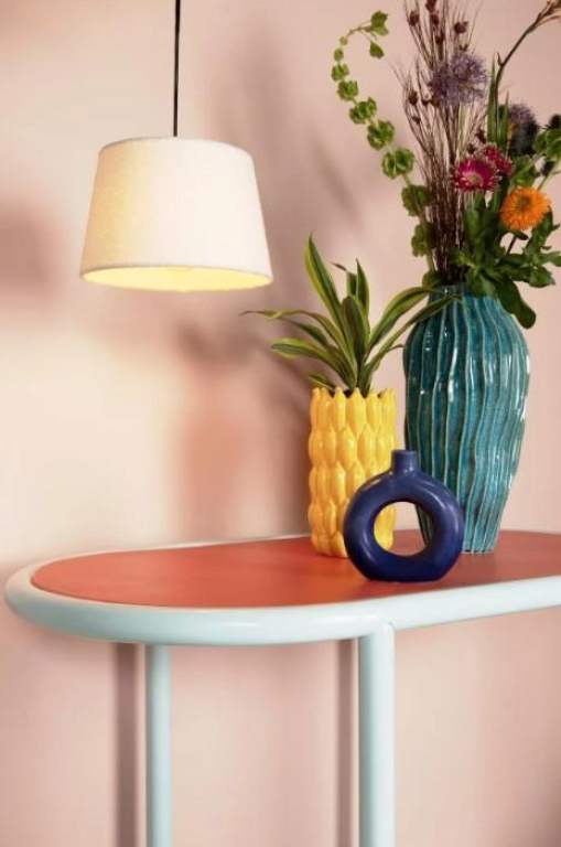 Lucide Woolly hanglamp beige