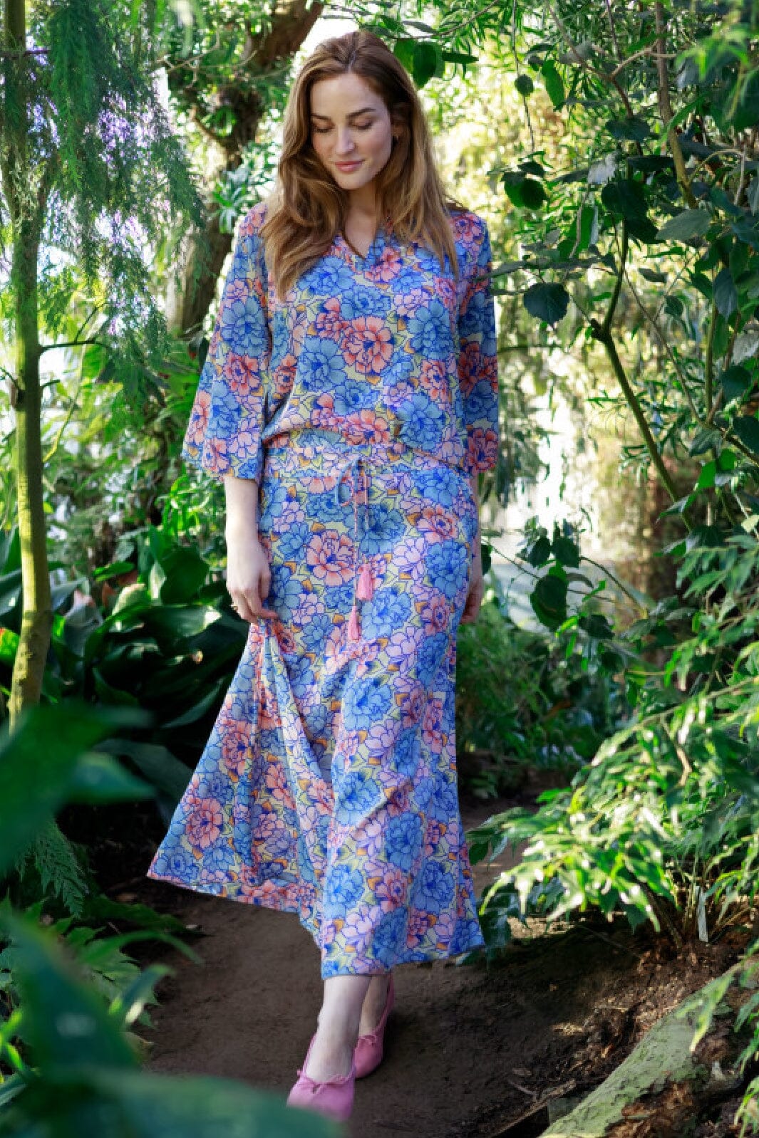 Black Colour Bcluna Regular Skirt blossom blue