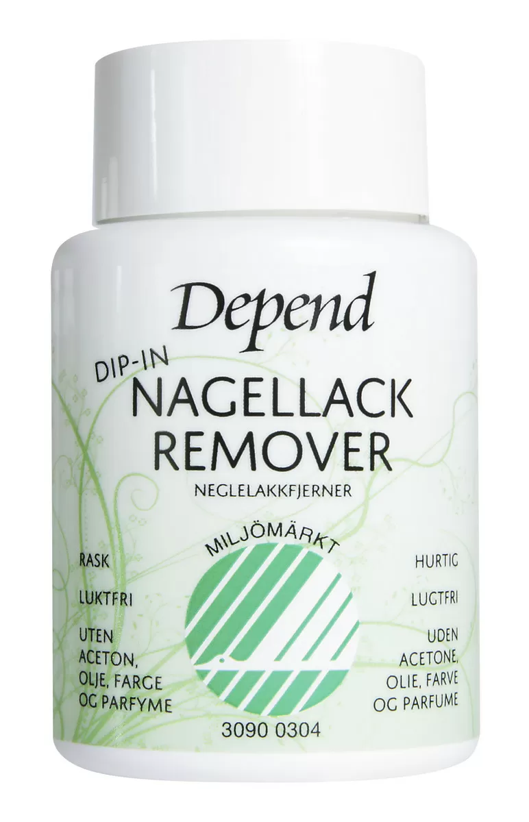 Depend Dip-in Neglelakfjerner Svanemærket - 75 ml.