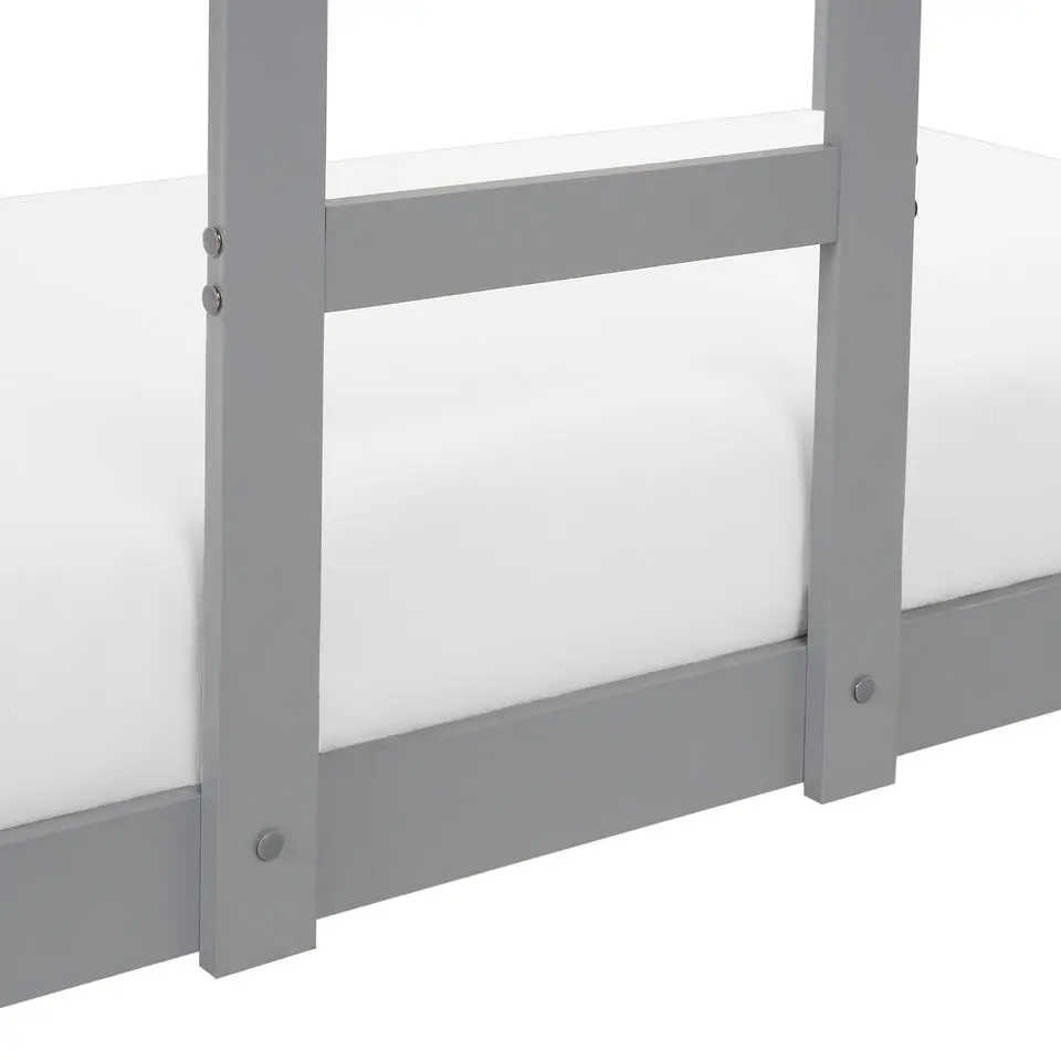 LABATUT - Stapelbed - Grijs - 90 x 200 cm - Dennenhout