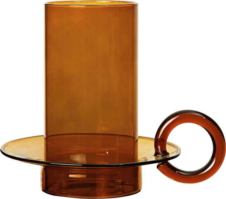 ferm LIVING Luce Candle Holder - Amber Amber
