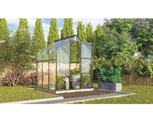 Vitavia Orion 3800 kas, enkelvoudig veiligheidsglas 3 mm, 202x195 cm, zwart
