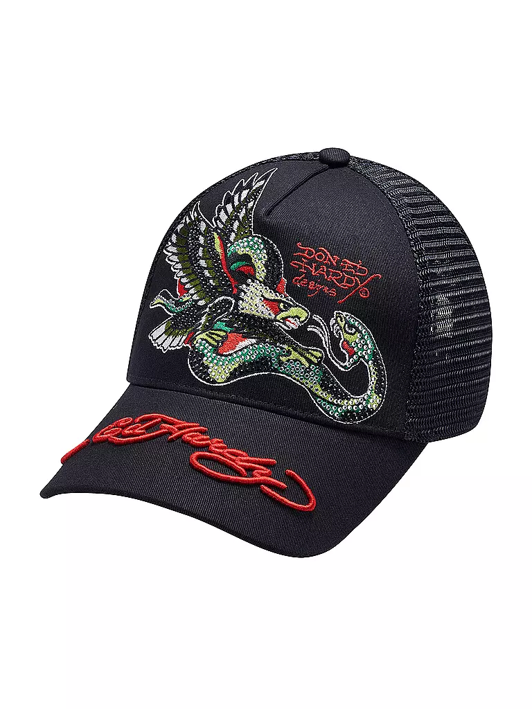 ED HARDY Kappe EAGLE SNAKE  schwarz