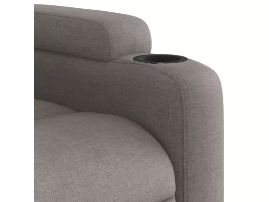 Fauteuil massant inclinable Taupe Tissu