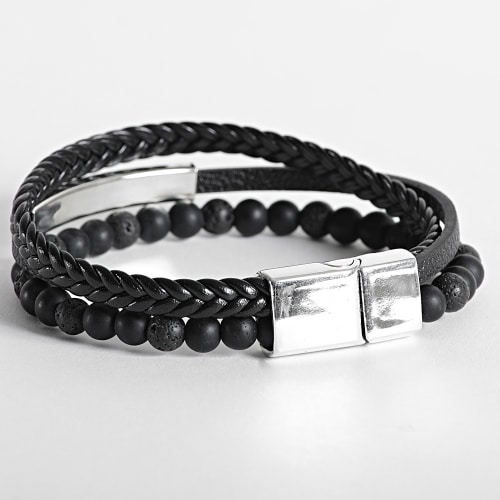 Bracelet AE111 Noir Chrome
