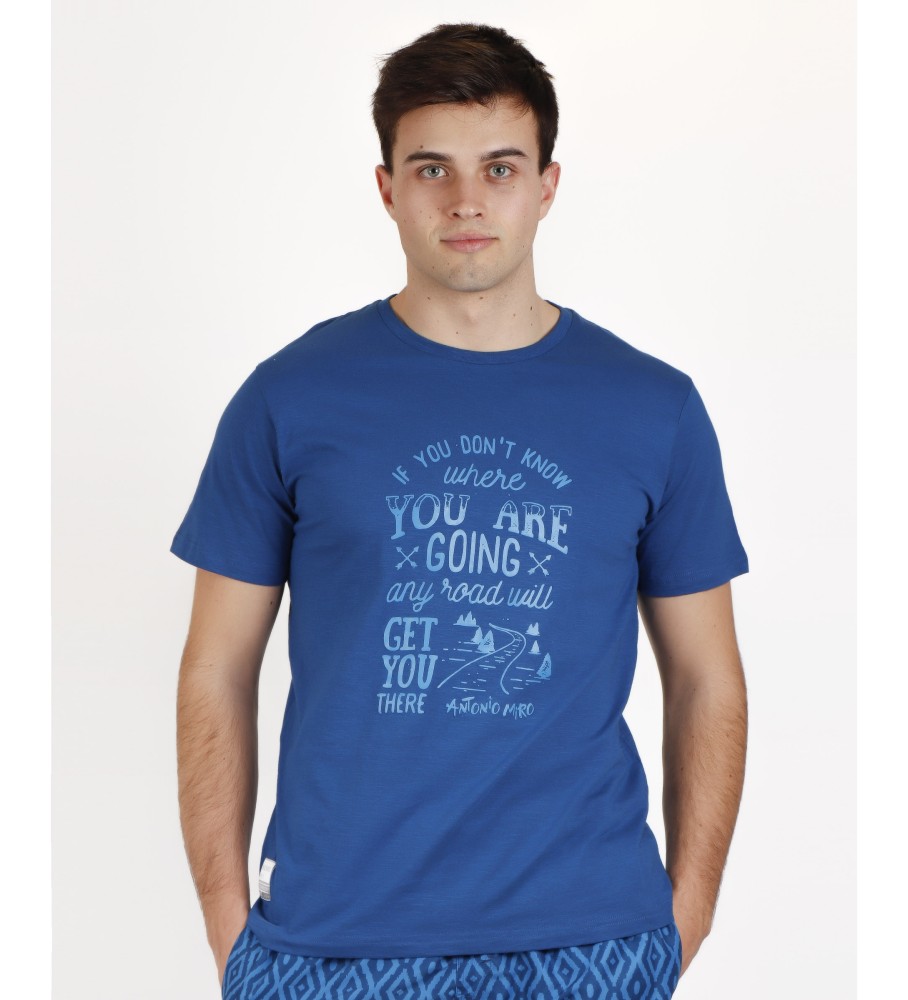 Camiseta azul Antonio Miro Any Road