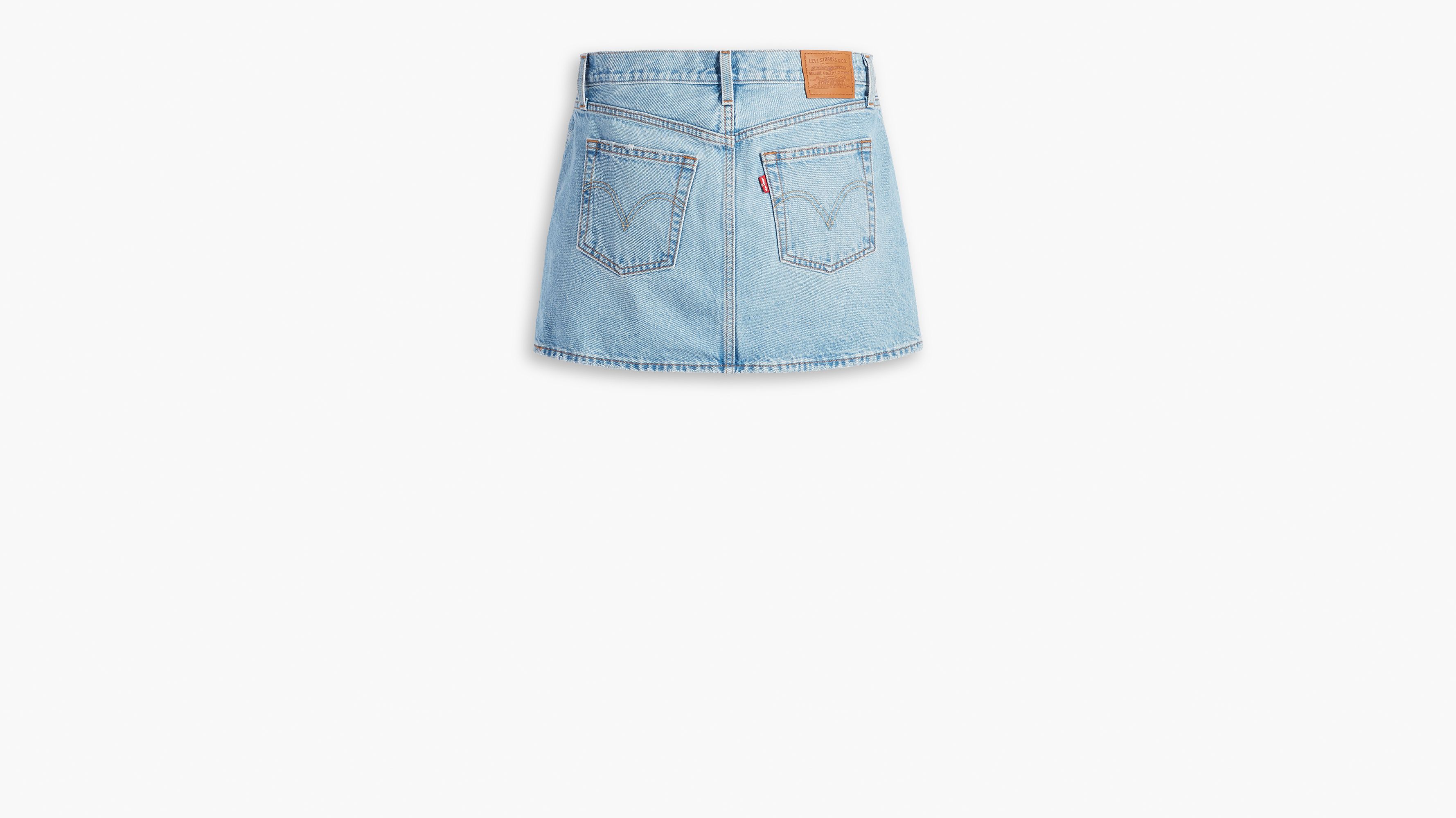 Jupe Icon - Light Indigo Worn In - Bleu