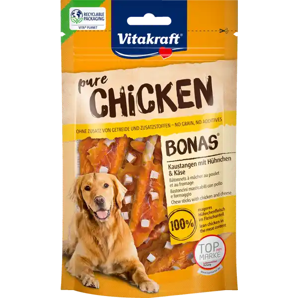 pure CHICKEN Bonas Kaustangen + Käse