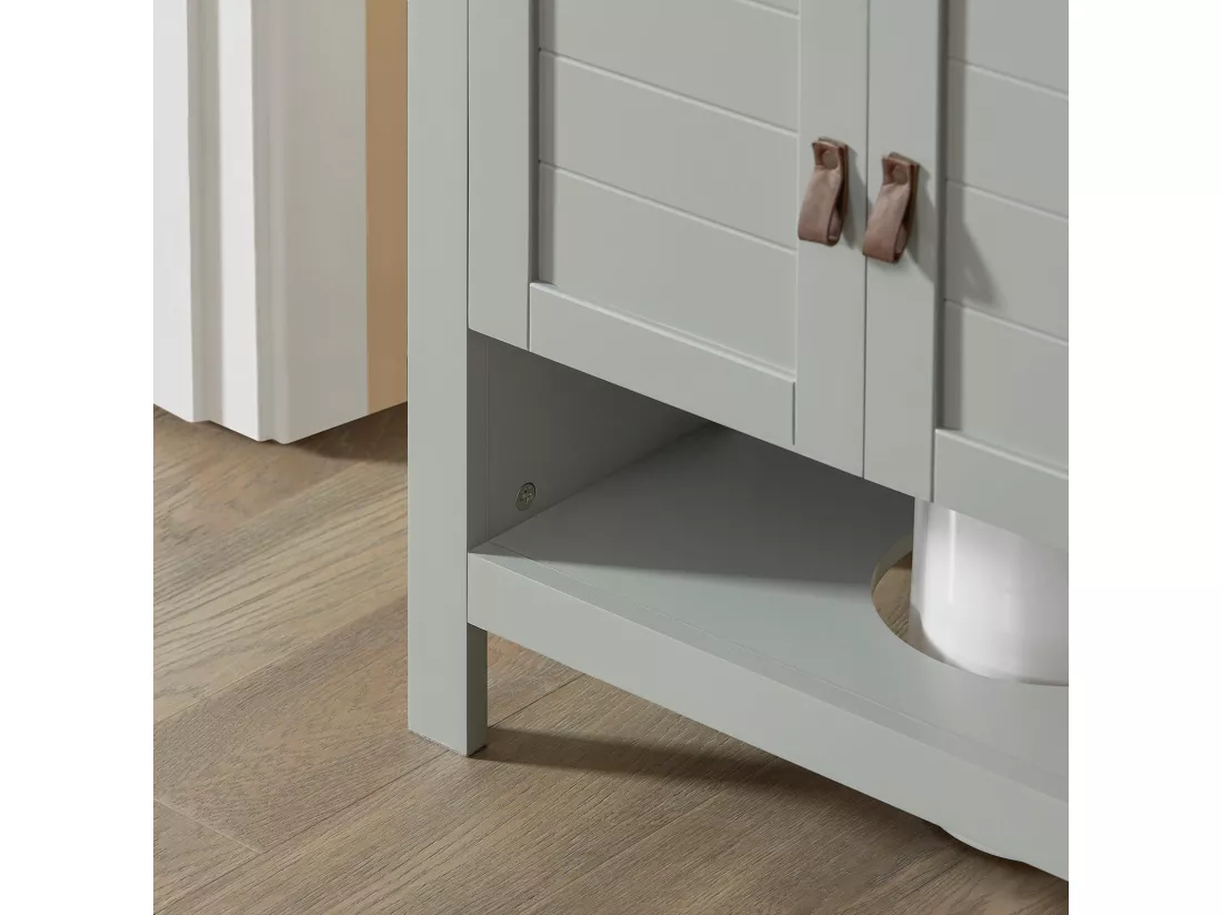 Meuble Sous Lavabo Meuble Sous Vasque Housse Colonne Lavabo 60x30x60 Cm, BZr69-ii-hg