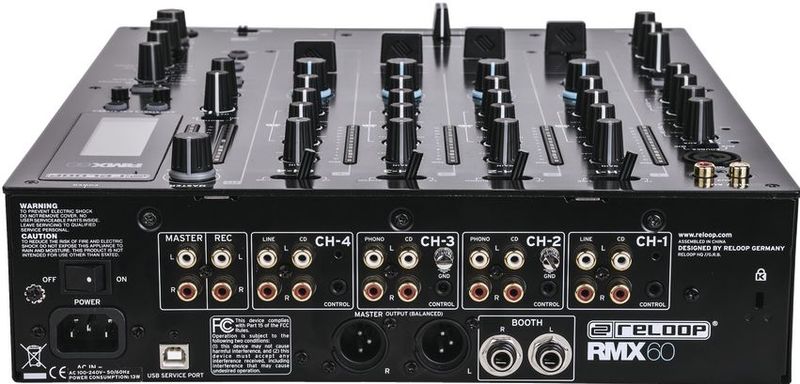 Reloop - RMX-60 - DJ-Mixer - Zwart - Hoogwaardige Geluidskwaliteit