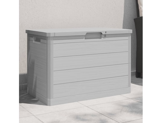 VIDAXL - Coffre Boîte à coussins d'extérieur gris 77,5x44,5x53 cm polypropyl...