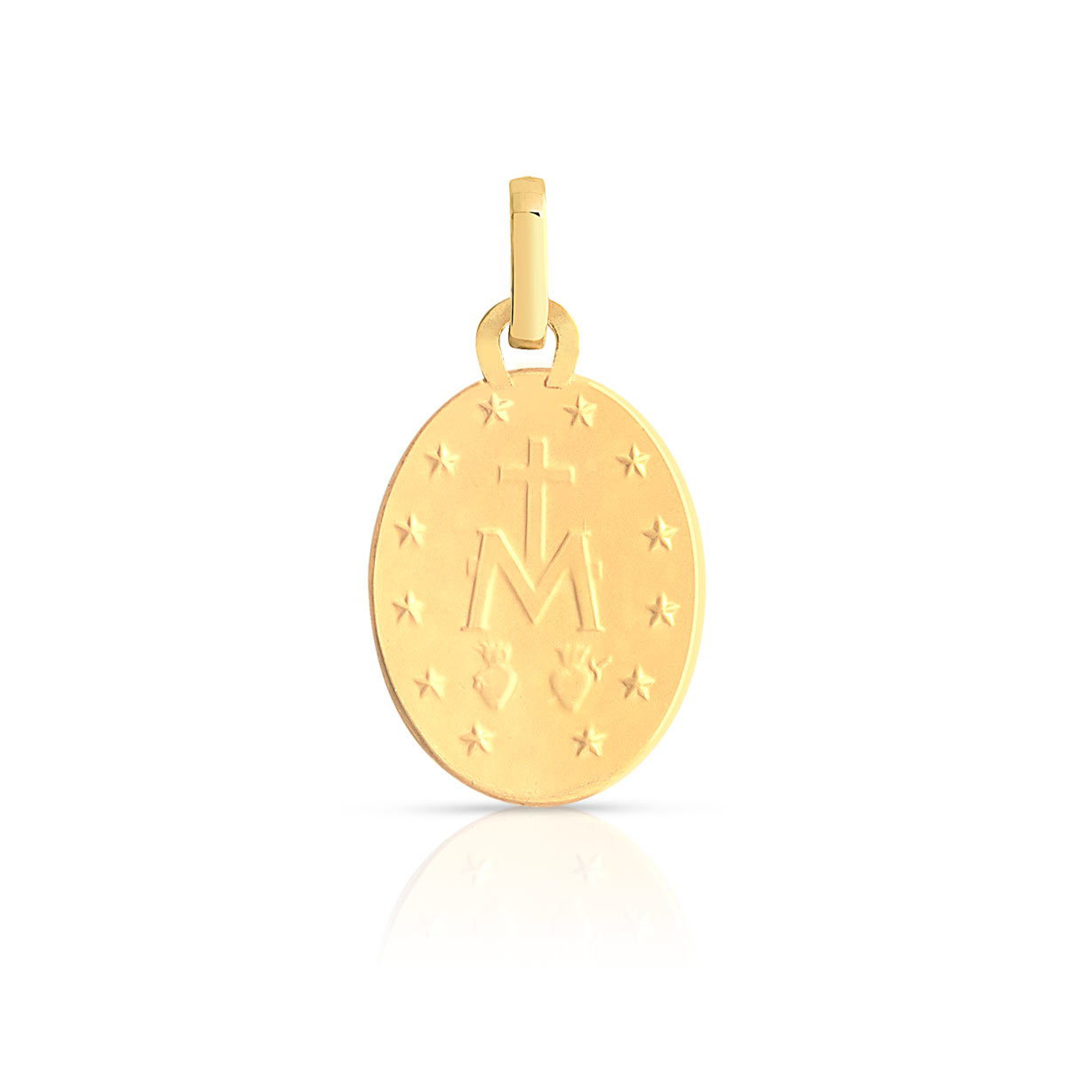 Médaille or 750 jaune vierge miraculeuse