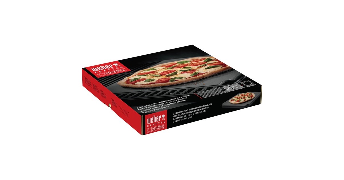 WeberCRAFTED-geglazuurde grillsteen​ pizzasteen  (Grijs)