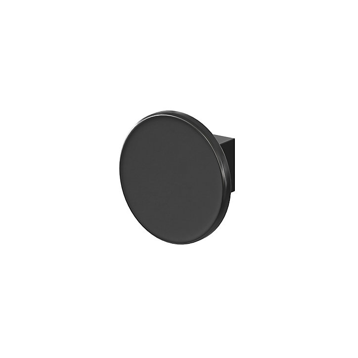 Patère salle de bains à visser 1 tête GoodHome Elland en alliage de zinc coloris noir mat