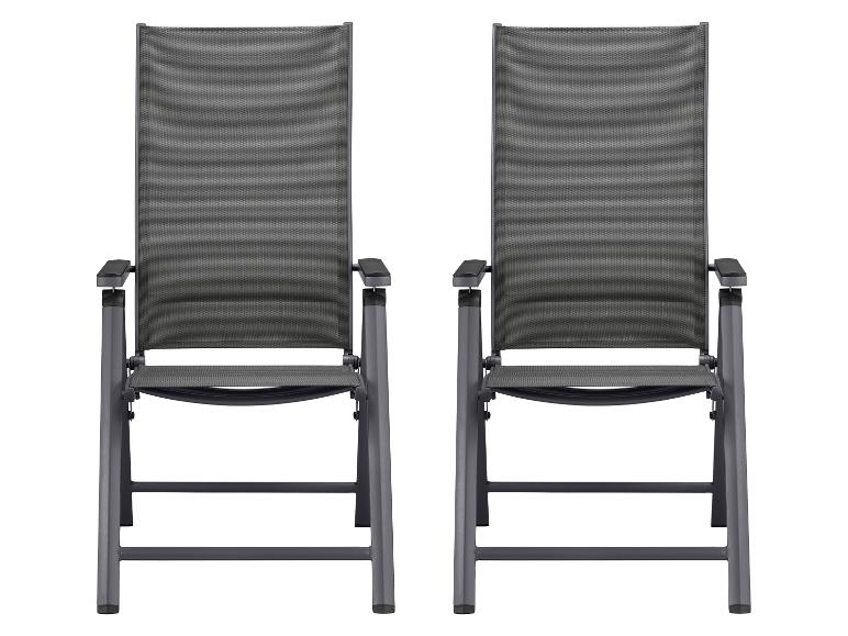2 aluminium tuinstoelen Houston
