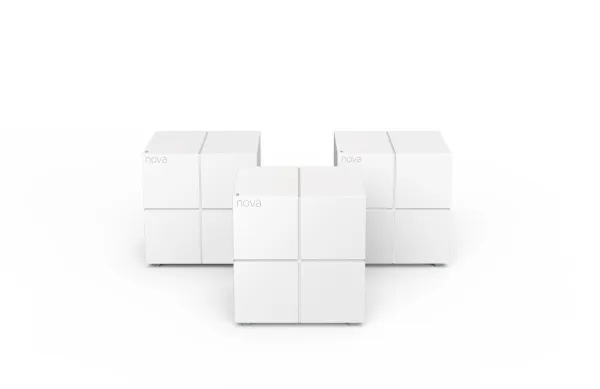 Tenda Nova MW6 - Wi-Fi-system - (3 routere) - op til 6000 sq.ft - mesh 1GbE - Wi-Fi 5 - Dual Band