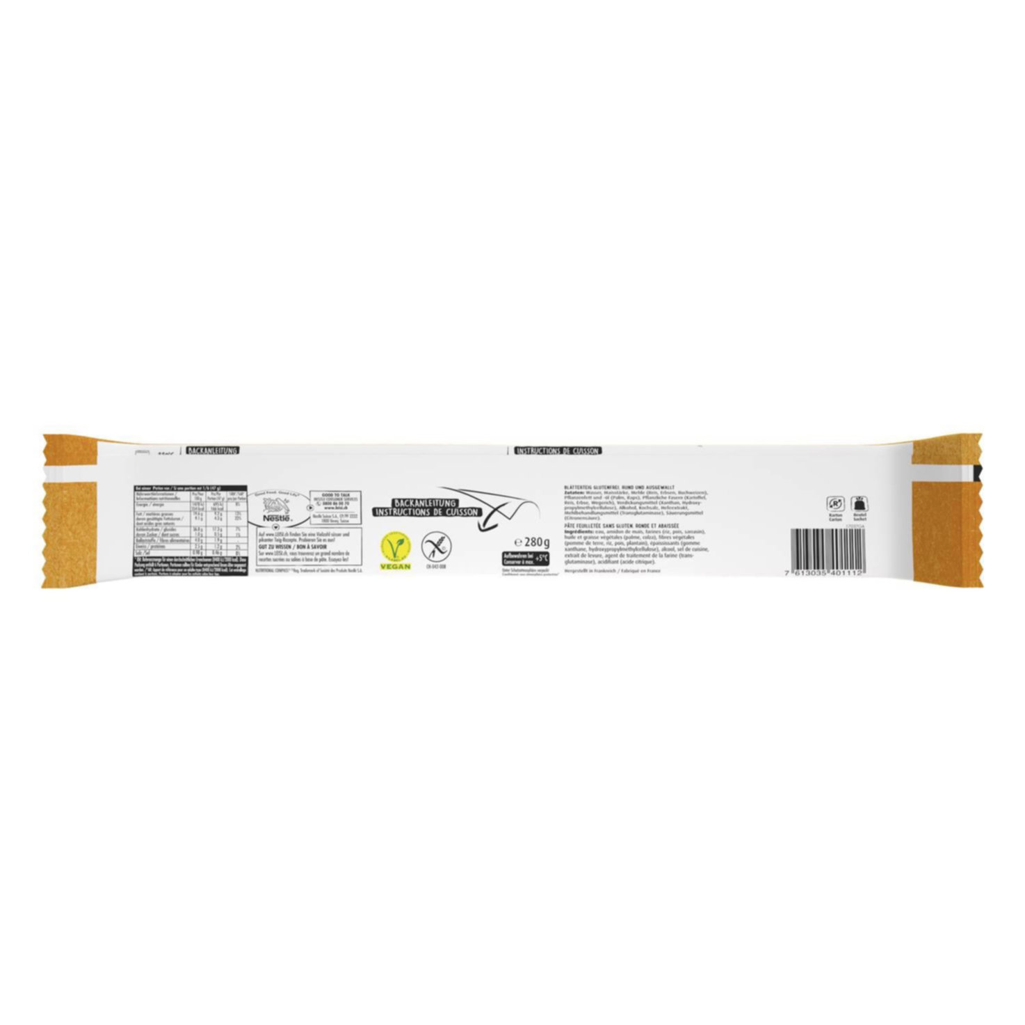Leisi Blätterteig glutenfrei rund ausgewallt Ø32cm