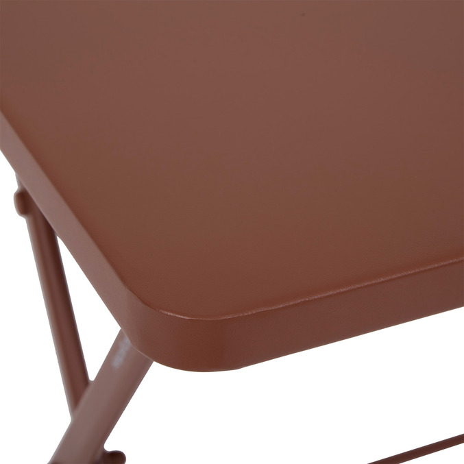 Ensemble table de jardin pliante carrée + 2 chaises GREENSBORO Acajou