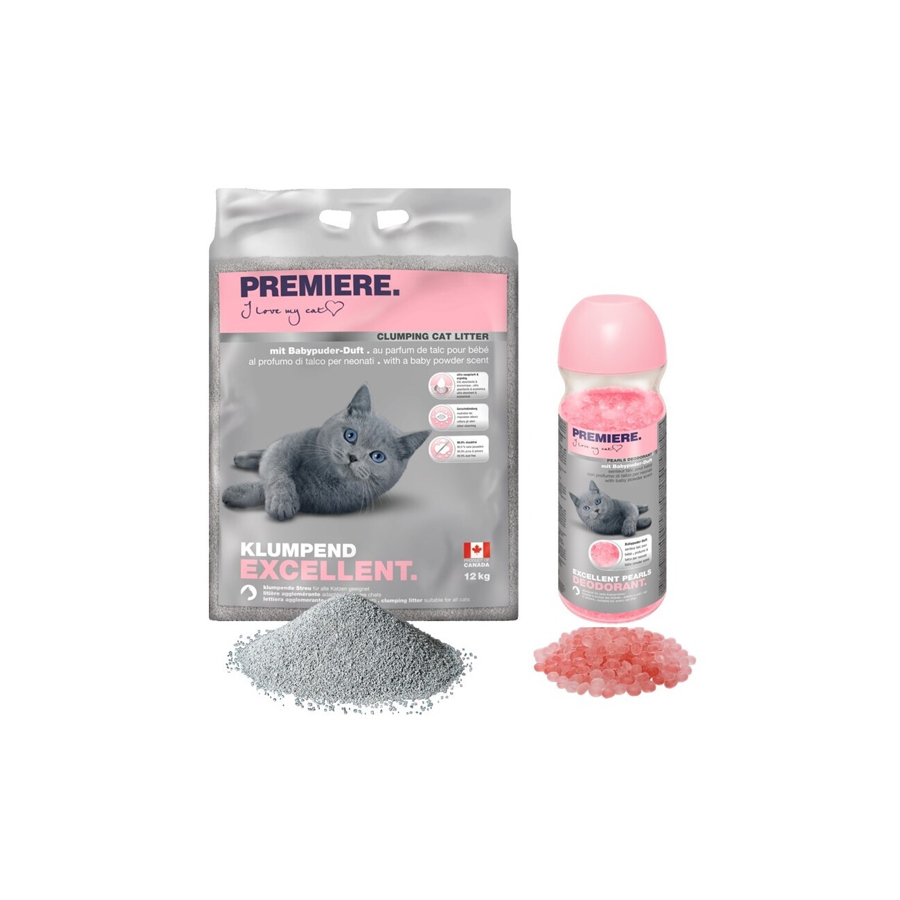 PREMIERE Excellent Babypuder Klumpstreu 12kg mit Deodorant