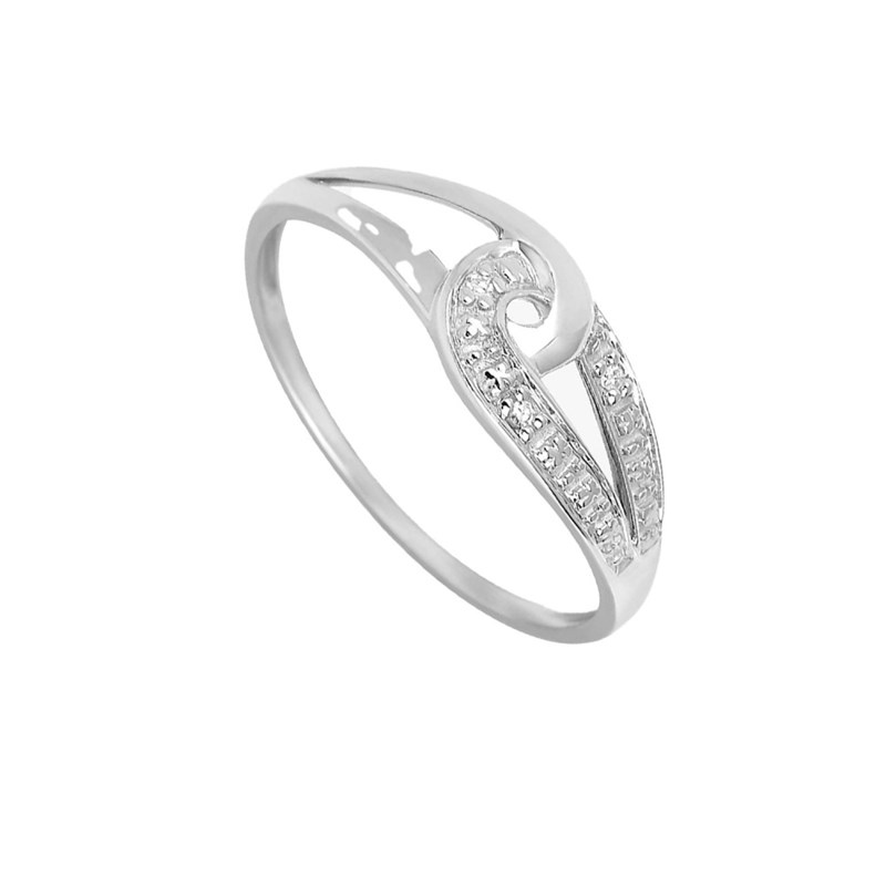Bague Femme - Or 18 Carats - Diamant 0,01 Carats