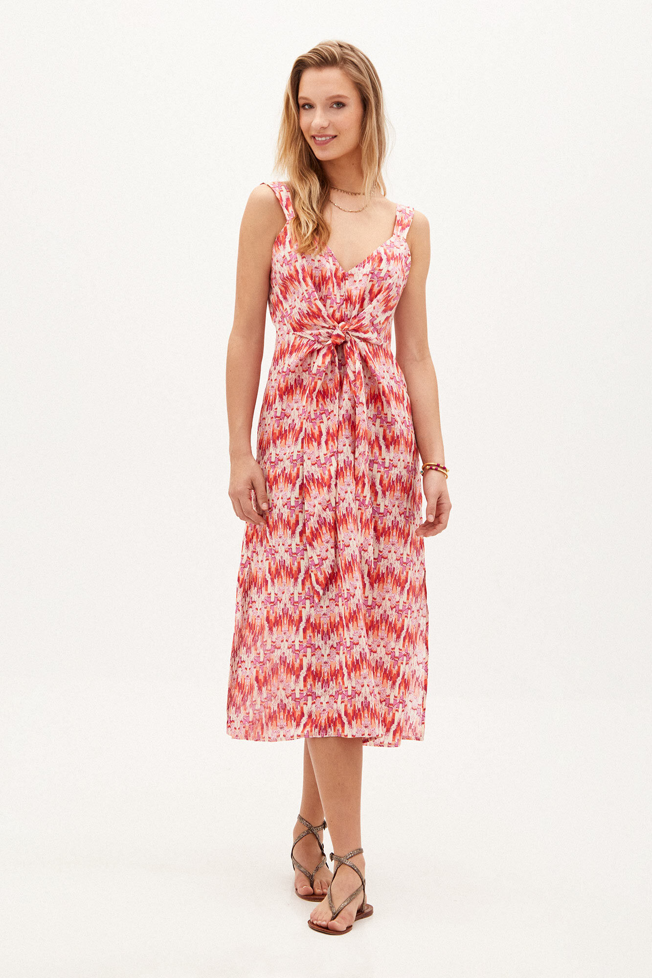 Rebecca. Vestido midi estampado - Vários