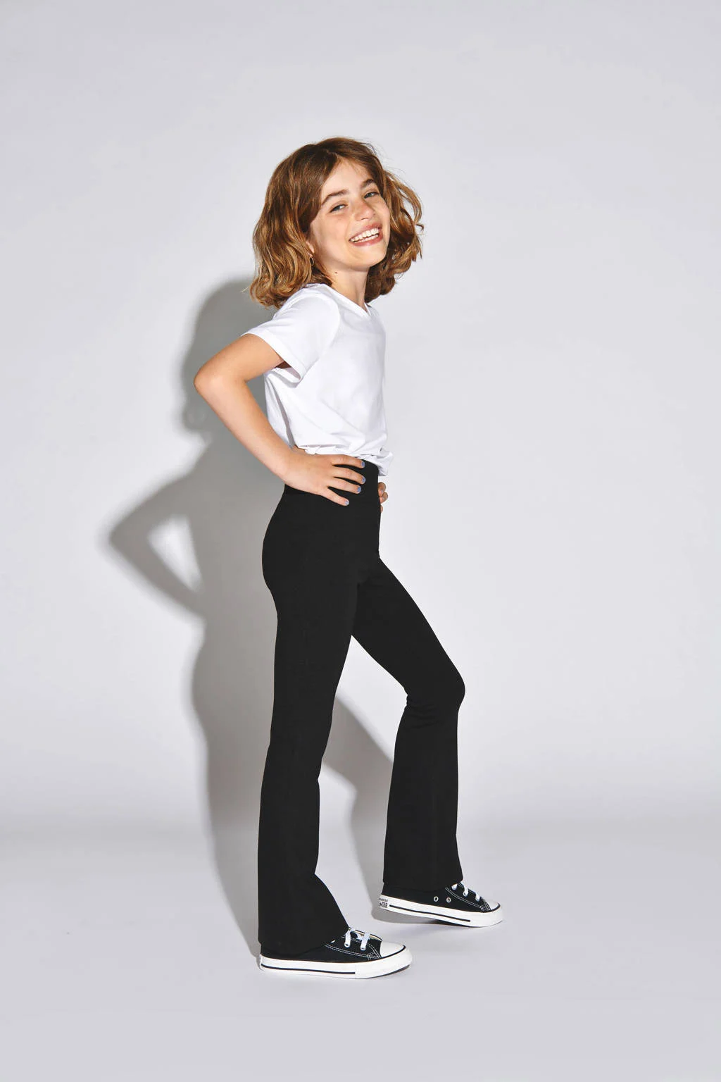 ONLY flared broek KONPAIGE zwart
