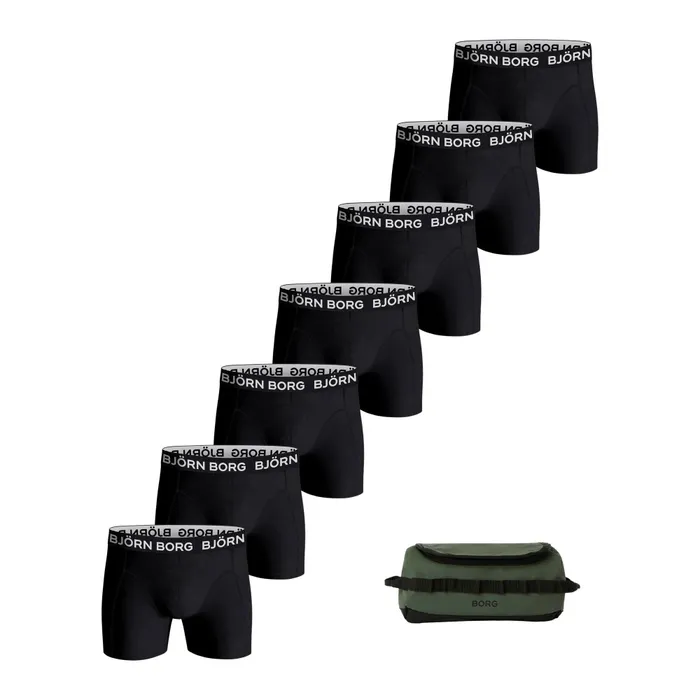 Bjorn Borg Björn Borg Cotton Stretch Brief Boxershorts + Wash Bag Heren (7-pack)