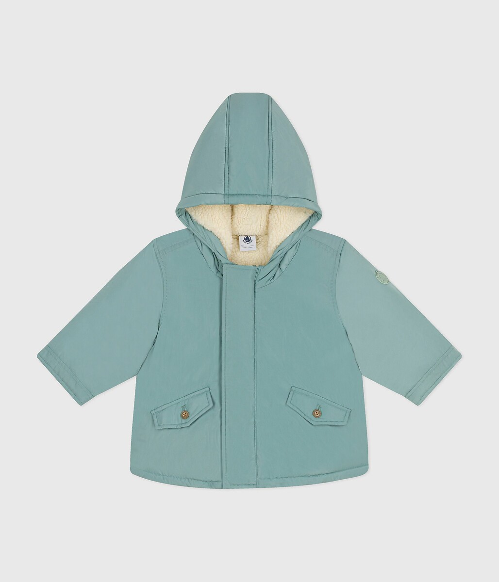 BARCO PEQUENO<br>Parka com capuz, forro de sherpa