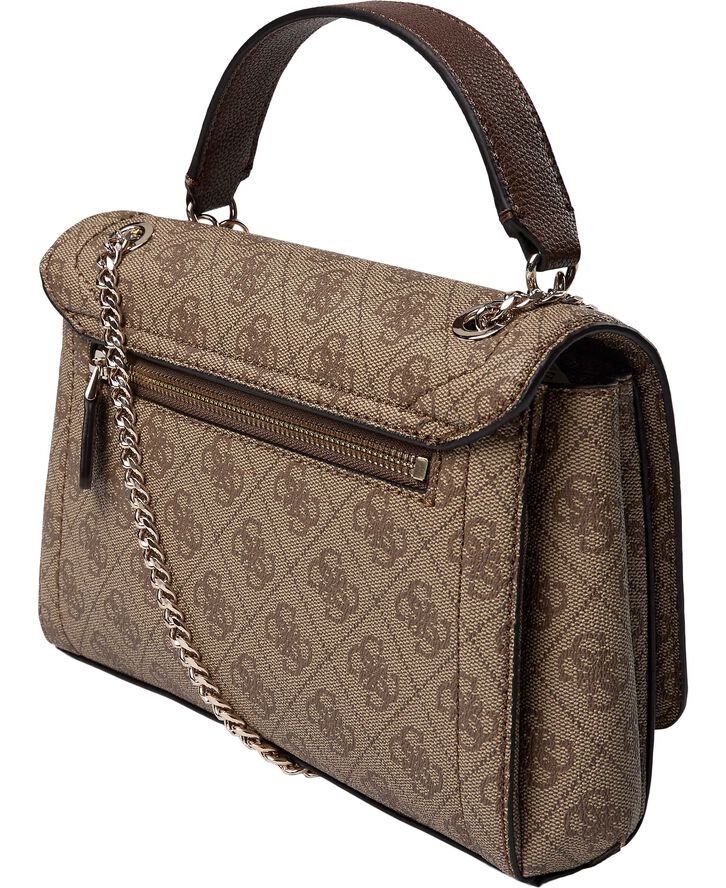 GUESS NOELLE CONVERTIBLE XBODY FLAP Latte logo/brown