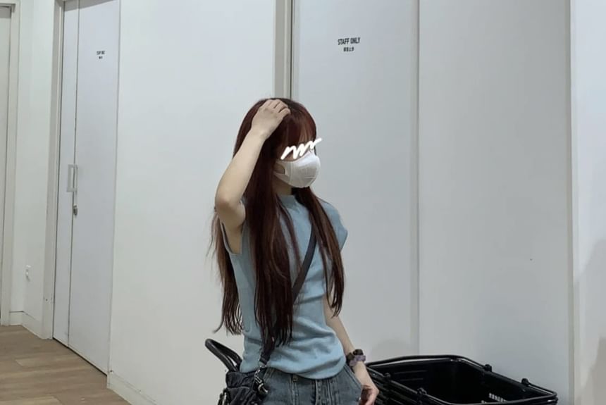 Coline - Mid Waist Washed Wide Leg Jeans