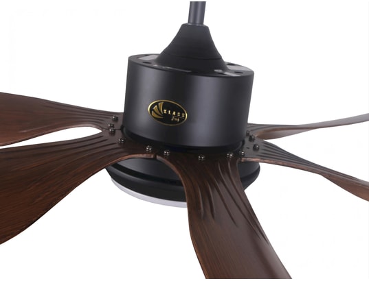 KLASSFAN - Ventilateur plafond Ventilateur de plafond dc marron et pales en résine 167cm av...