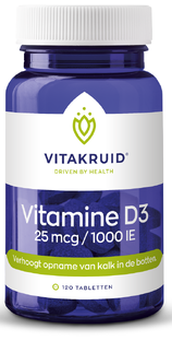 Vitakruid Vitamine D3 25 Mcg Tabletten 120TB