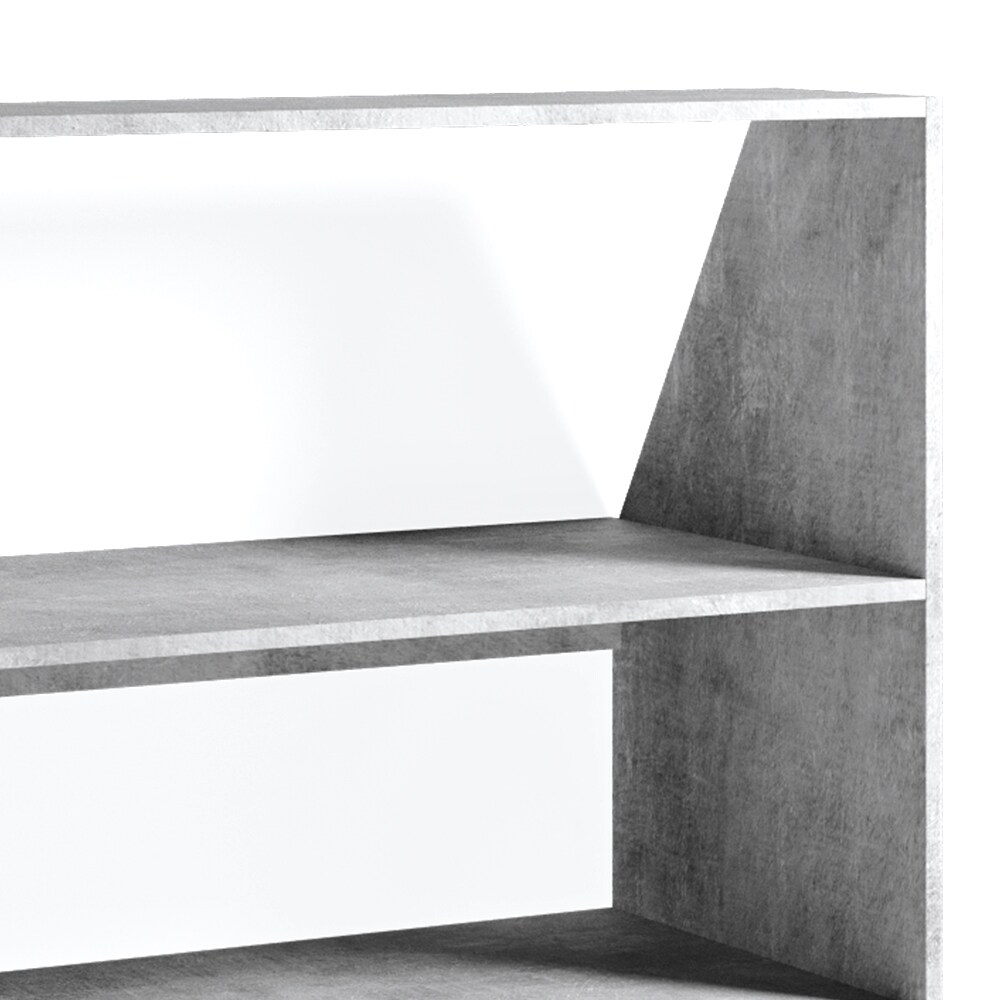 VICCO Dachschrägenregal Bücherregal Wandregal Standregal Regal Dachschräge Beton Optik