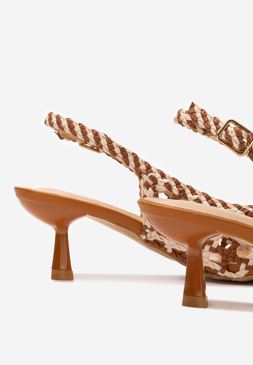 Chaussures à talon fin bruns Alexandria