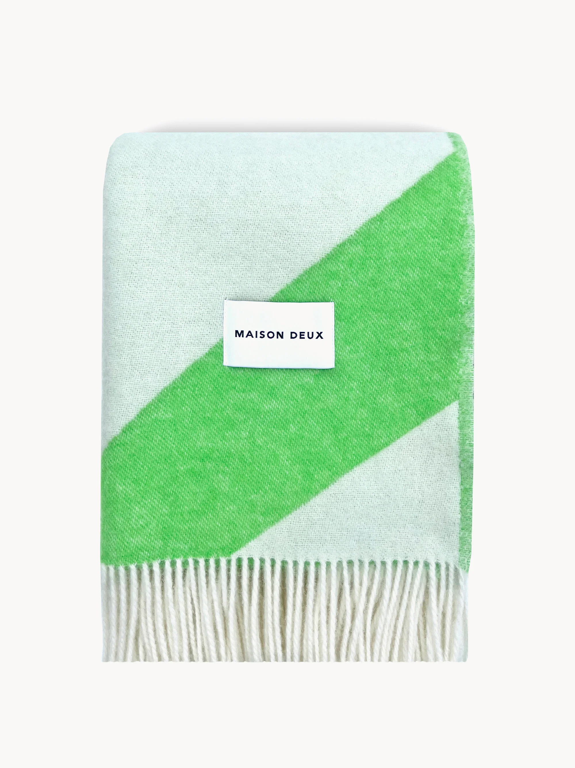 Wollen plaid Swirl met zigzagpatroon