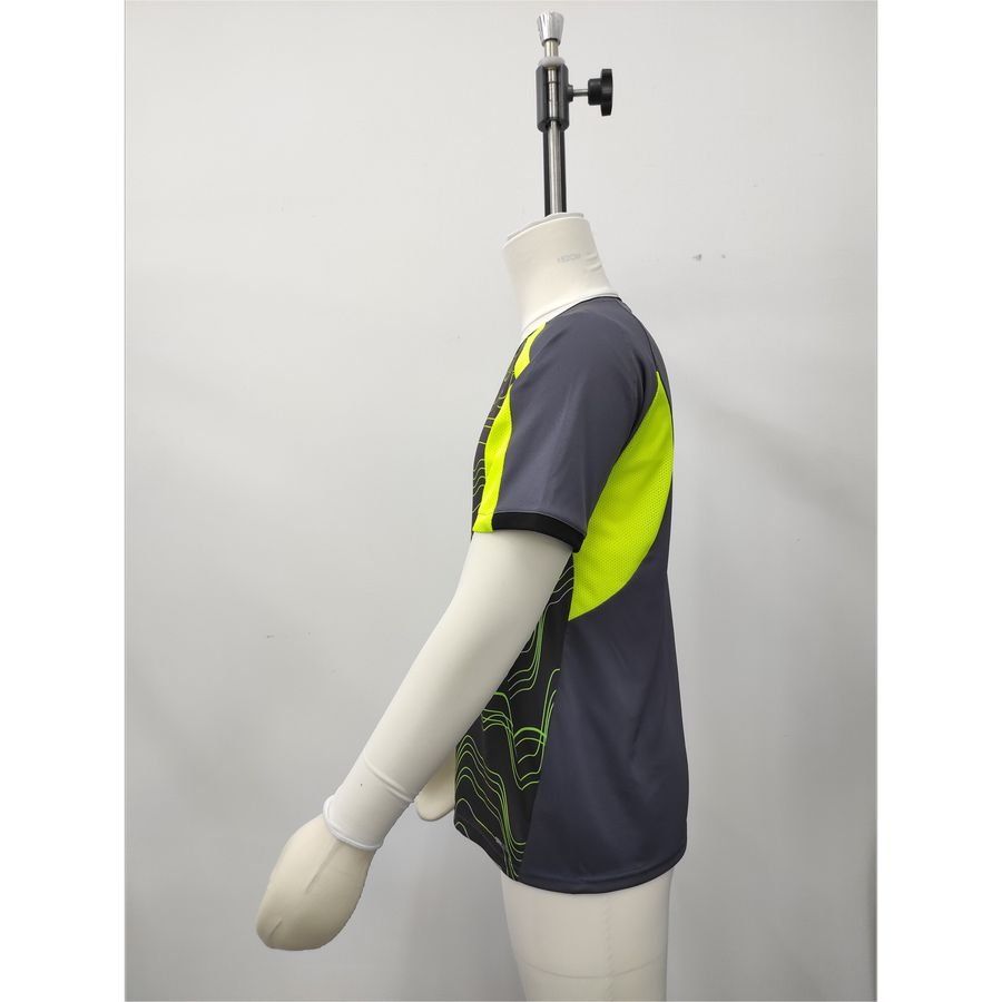 individualLIGA Graphic Jersey jr Galactic Gray-Yellow Alert