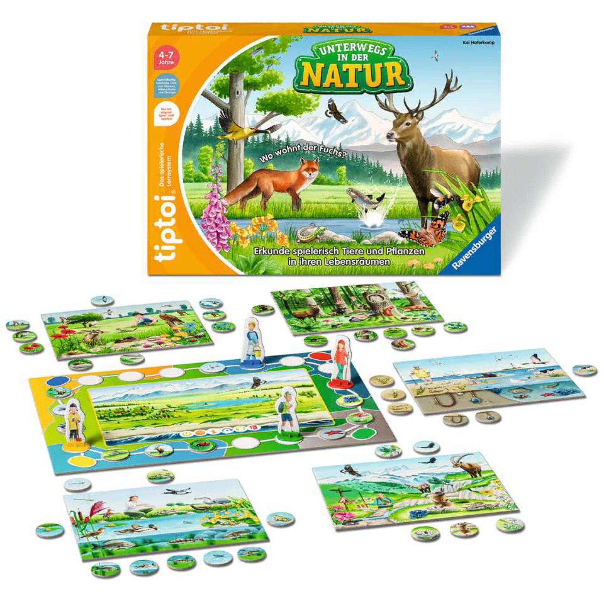 Ravensburger Brettspiel tiptoi Unterwegs in der Natur