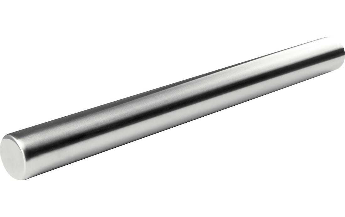 Wallholz 26.5 cm, EdelstahlTeigrolle