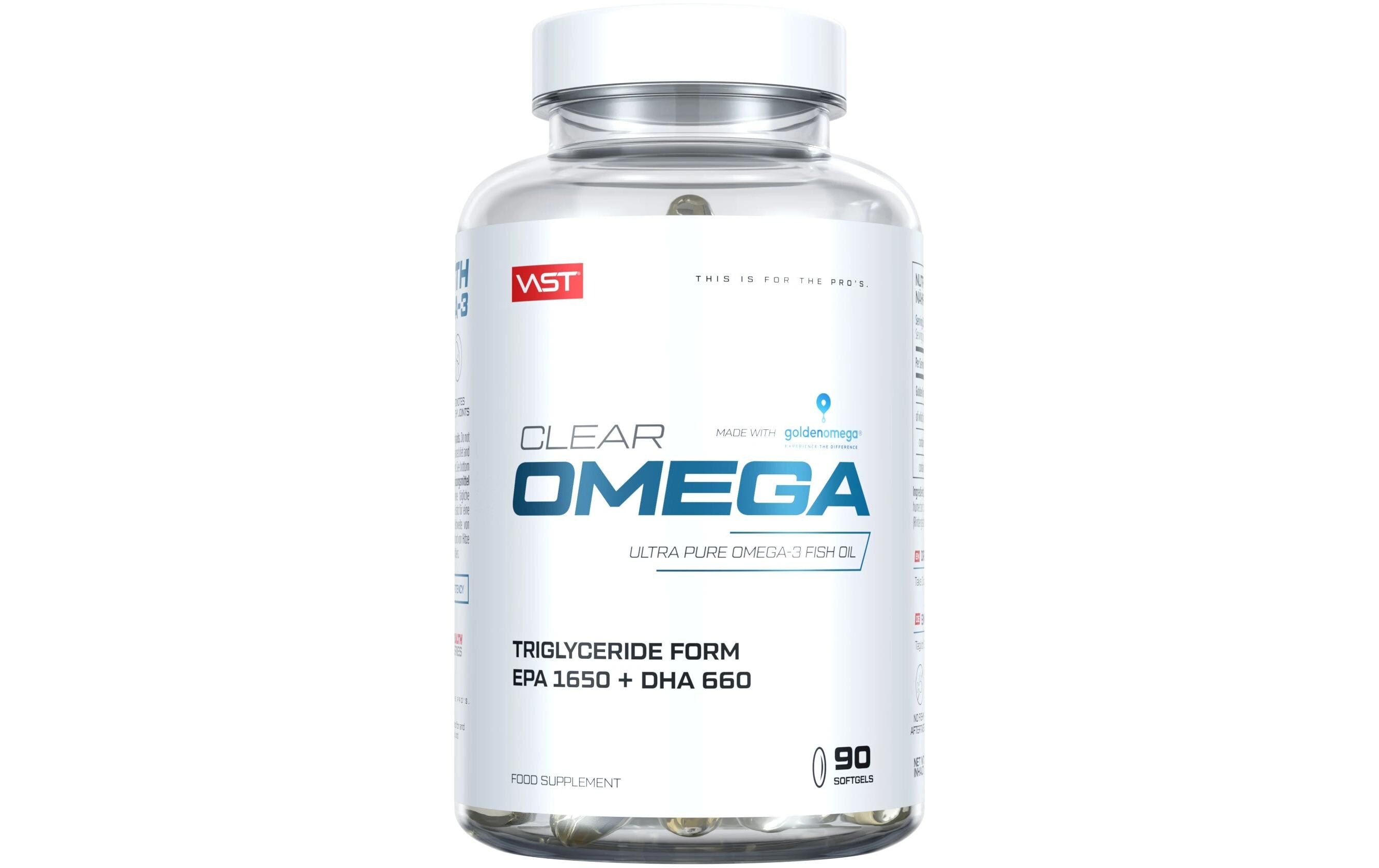 Kapseln Clear Omega 90x SoftgelsNahrungsergänzung