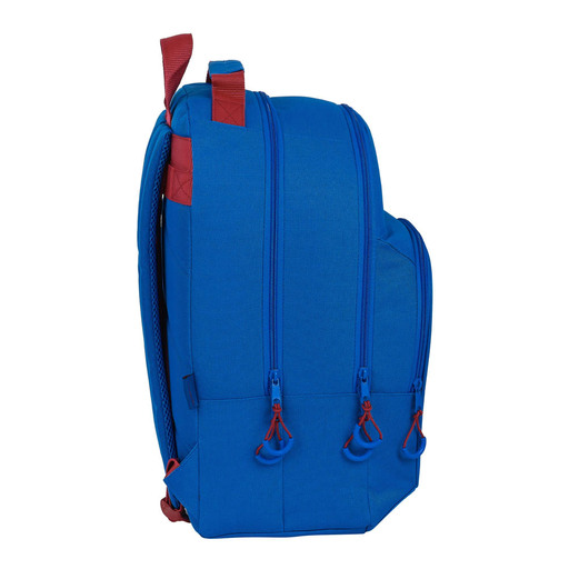 Mochila escolar Safta FC Barcelona 1º uniforme 21/22, 320x160x420 mm, azul marinho/bordô