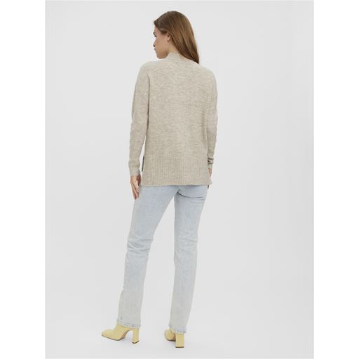 Vero Moda Lefile Oversize Striktrøje, Birch, XL
