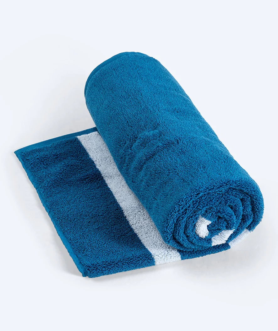 Watery badehåndklæde - Heat Swim Bomuld - Delta Blue