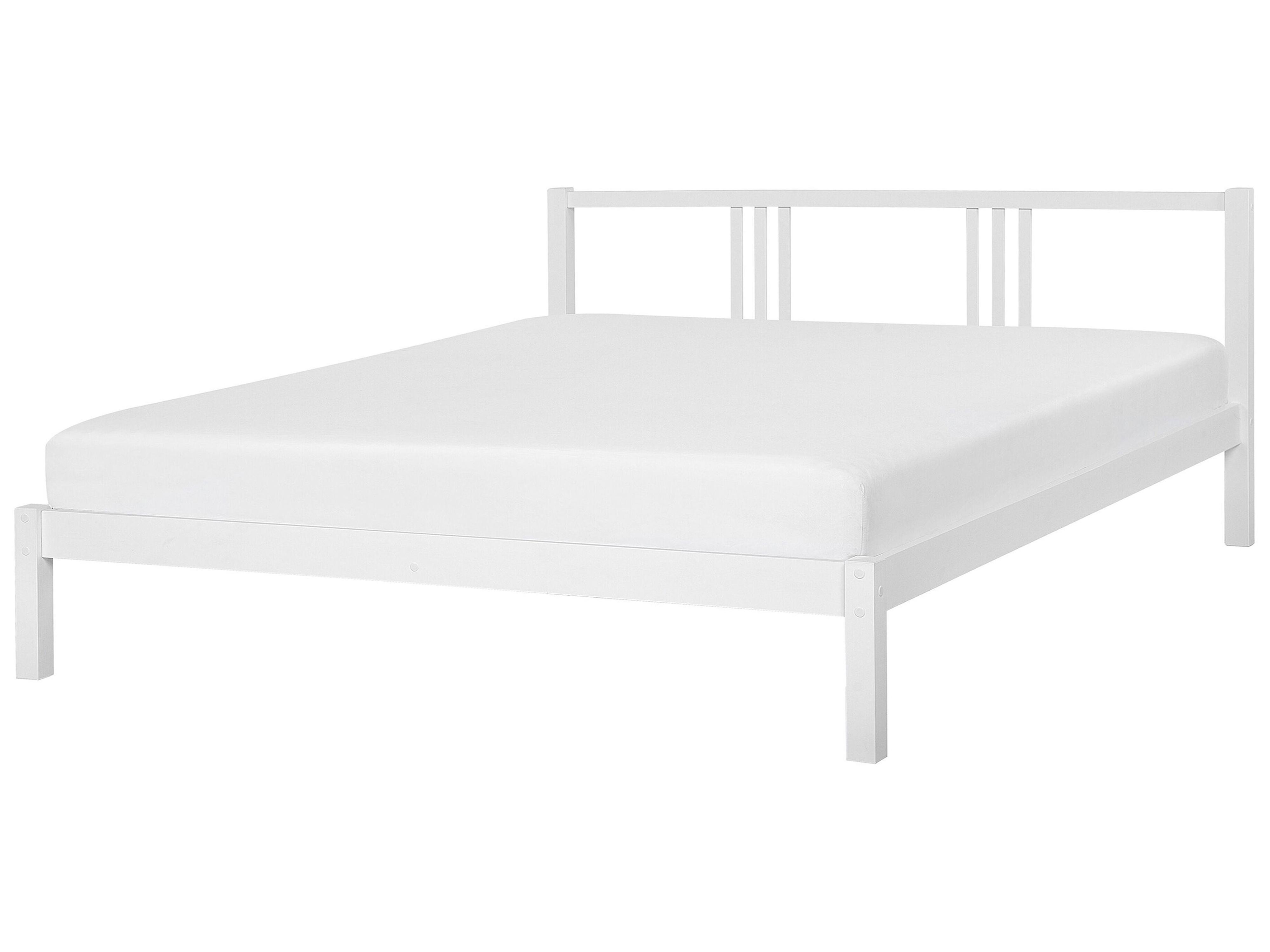 Bed Dennenhout VANNES 180 x 200 cm Wit