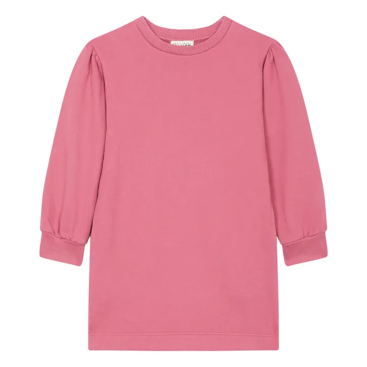 SMALLABLE BASICS Robe Pull Fille Manches Bouffantes  | Vieux Rose